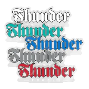 Thunder Truck Script Large Sticker 8.5"