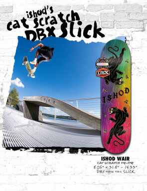 Real Skateboards Ishod Wair Cat Scratch Tie-Dye DBX Twin...