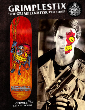 Anti Hero Grimple Stix The Grimplenator Gerwer DBX deck...