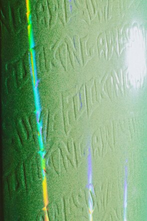 Fucking Awesome Neon Green Stamp Embossed Shape 1 deck...