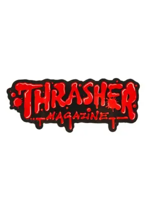 Thrasher Magazine Wet Paint Black/Red Sticker 6"