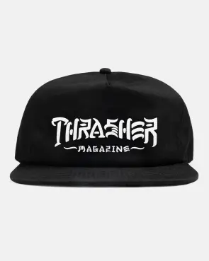 Trasher Thrash & Destroy Snapback Cap Black