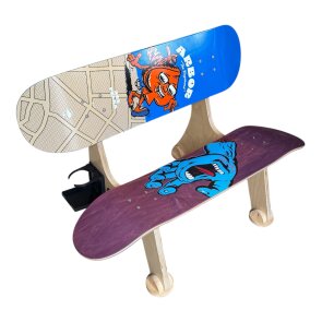 Zupply Wooden Skateboard Bench set of 2
