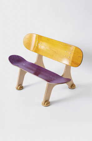 Zupply Wooden Skateboard Bench set of 2