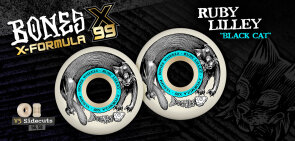 Bones Wheels X-Formula X99 Ruby Lilley Black Cat V5...