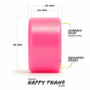 Orangatang Bees Knees Wheels 90mm 83a Pink