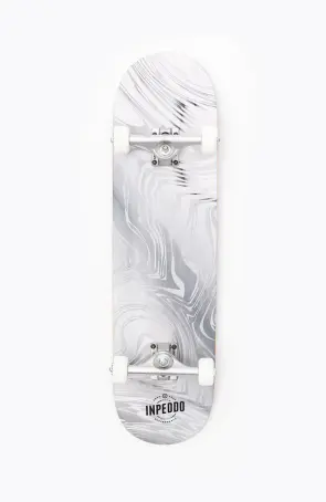 Inpeddo Skateboards Blurred Silver Short & Wide...