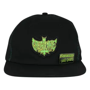 Creature Skateboards Gravette Hippie Skull Snapback Hat...