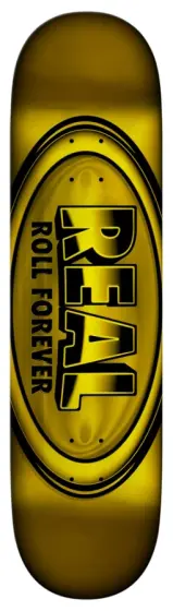 Real Skatebards DBX Color-Ups Oval Yellow Full Shape deck...