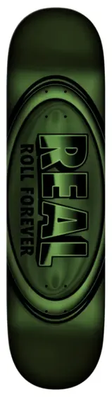 Real Skatebards DBX Color-Ups Oval Green Full Shape deck...