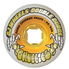 OJ Wheels Team Double Duro White Gold Chubbies 56mm 99a/95a