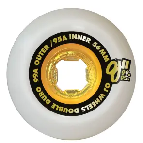 OJ Wheels Team Double Duro White Gold Chubbies 56mm 99a/95a