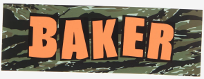 Baker Skateboards Any Questions Brand Logo Camo Sticker