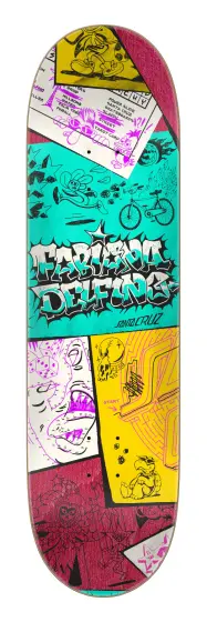 Santa Cruz Skateboards Delfino Scribble Feelbase deck...