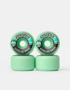 Spitfire Formula 4 Conical Full Teal Wheels 52mm 99a