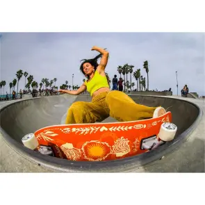 Carver Skateboards GRLSWIRL Val Pro Model Sunflower...